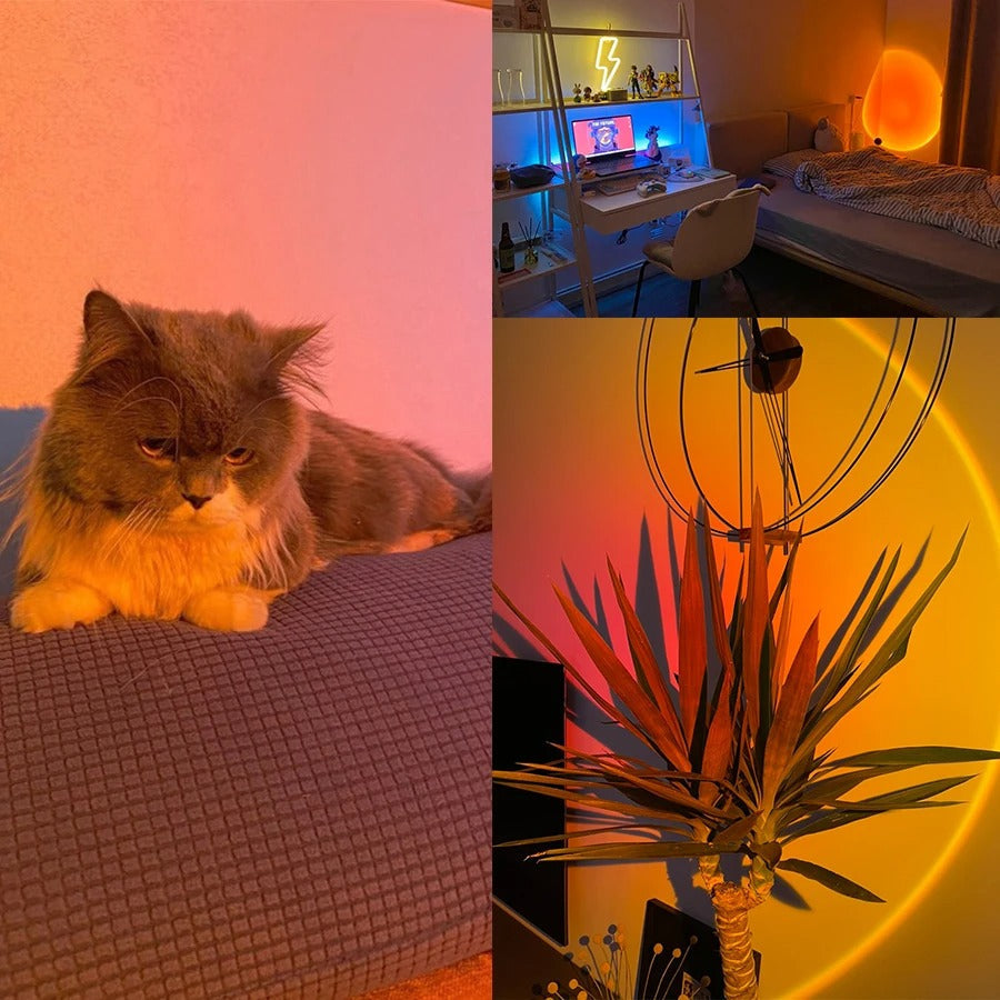 16-Farver LED Projektor Bordlampe med Fjernbetjening | ColorBeam