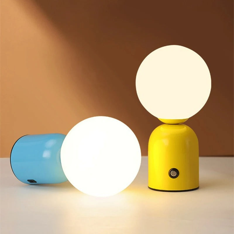 Minimalistisk Bærbar Orb Lampe | LumeOrb