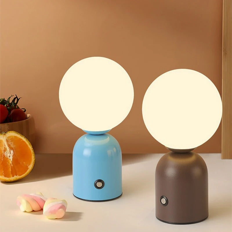 Minimalistisk Bærbar Orb Lampe | LumeOrb