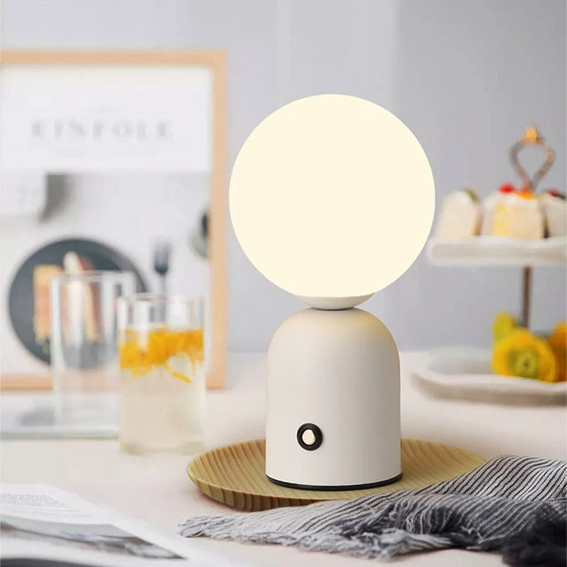 Minimalistisk Bærbar Orb Lampe | LumeOrb