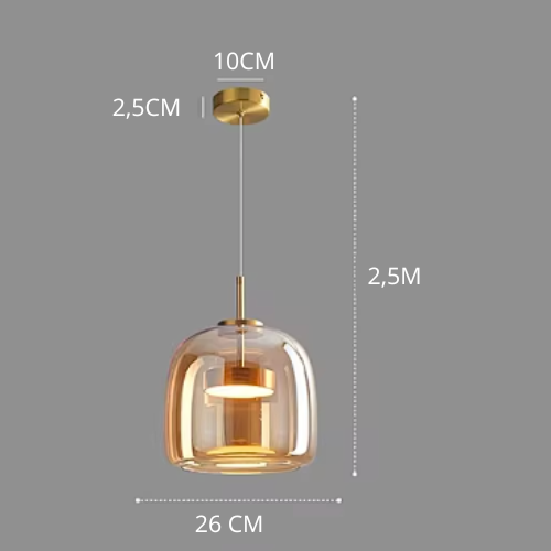 PureLight – Enkel Glaspendel