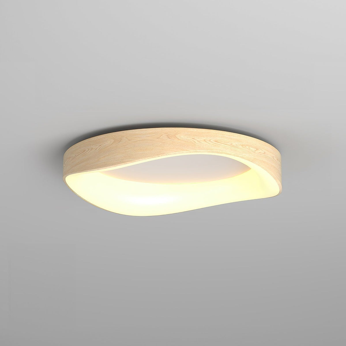 TimberGlow - Kunstnerisk Træloftlampe