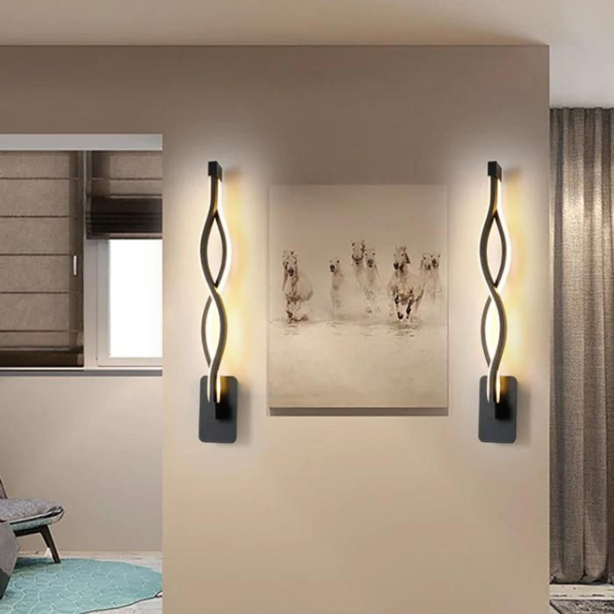 Stilfuld Snoet Væglampe | TwistGlow