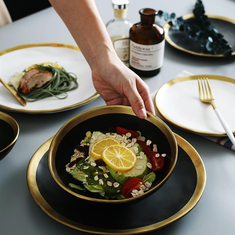 Onyx Bowls – Elegant Sæt af 2 | PorcelainElegance
