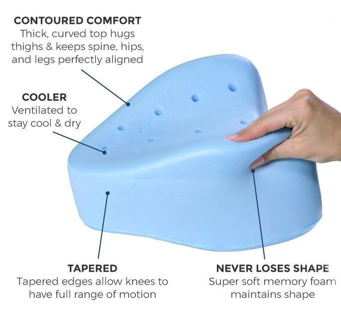 Ortopædisk Knæpude med Kølende Memory Foam | CoolRelief