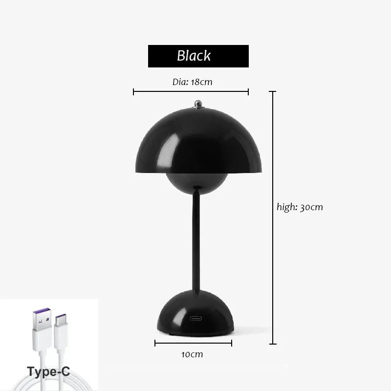 Retro Trådløs Bordlampe – Dæmpbar og Stilfuld | RetroTouch