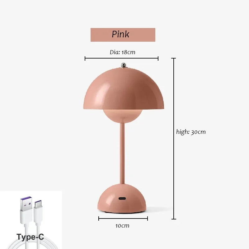 Retro Trådløs Bordlampe – Dæmpbar og Stilfuld | RetroTouch