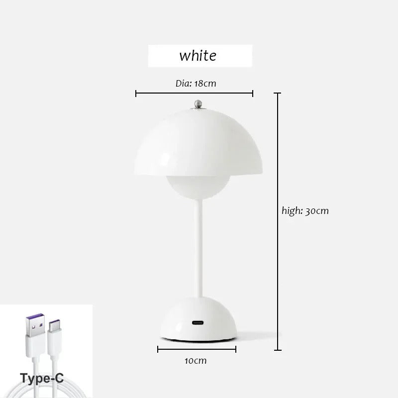 Retro Trådløs Bordlampe – Dæmpbar og Stilfuld | RetroTouch