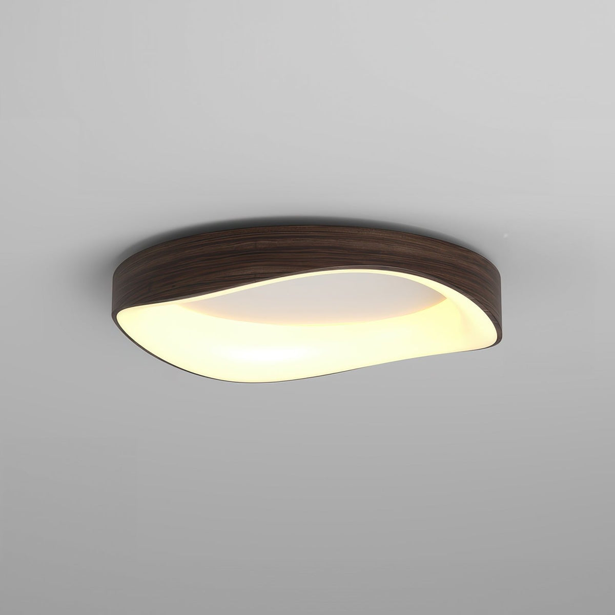 TimberGlow - Kunstnerisk Træloftlampe