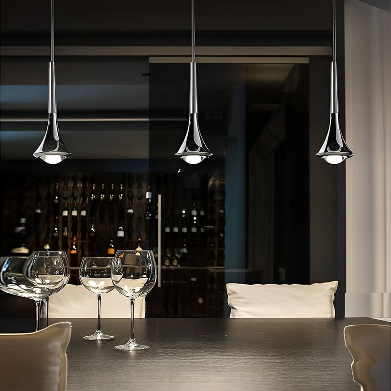 NordicRain - Waterdruppel Hanglamp i Metal og LED til Trapper