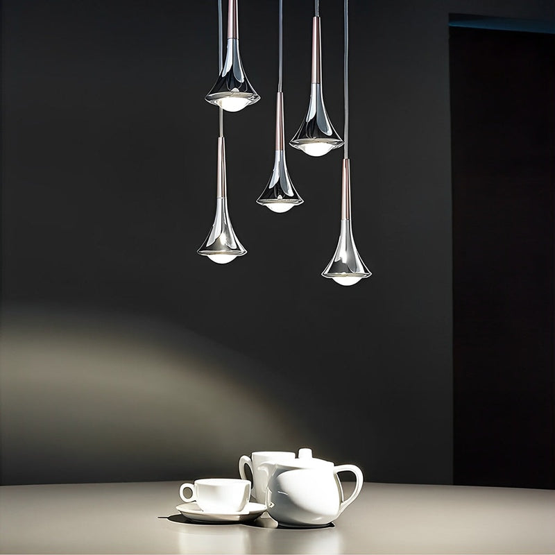 NordicRain - Waterdruppel Hanglamp i Metal og LED til Trapper