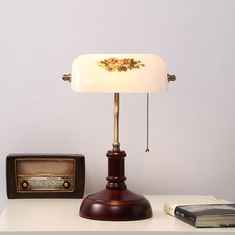 Vintage Halvcylindrisk Natbordslampe | RetroGleam