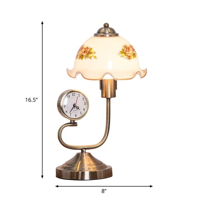 Vintage Blomster Bordlampe | FloralLuxe