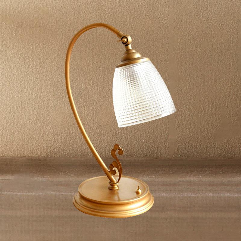 Lampe med Vintage Guldmetal Natlys | GoldAura