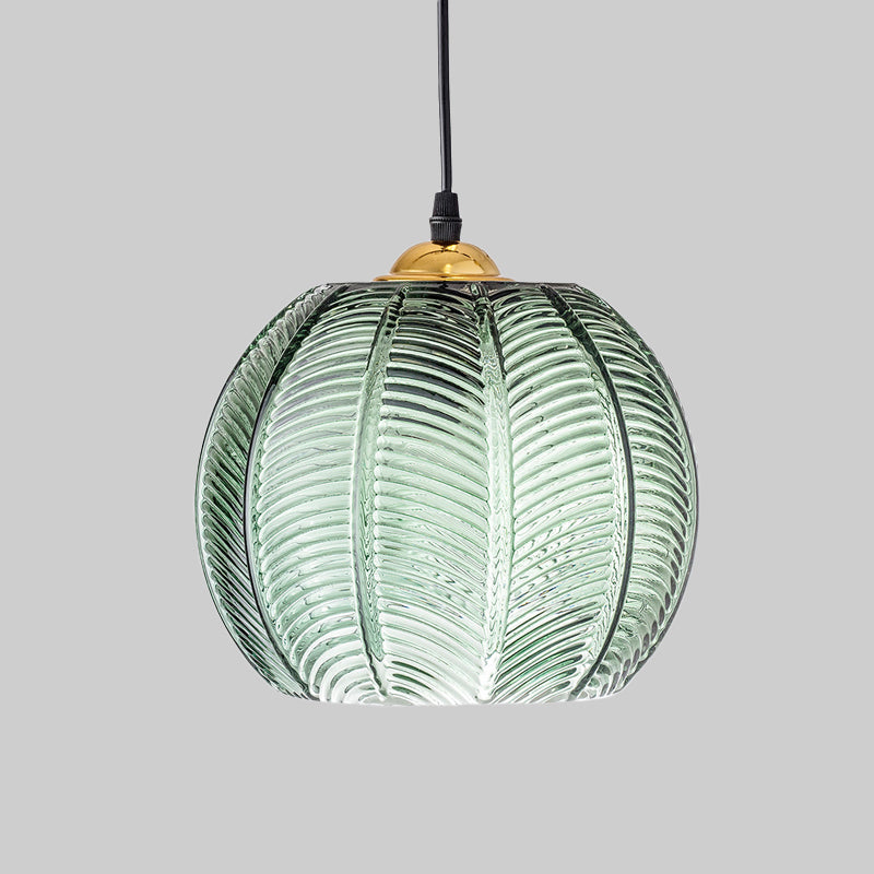 Retro Grøn Glas Hængelampe | EmeraldGlow