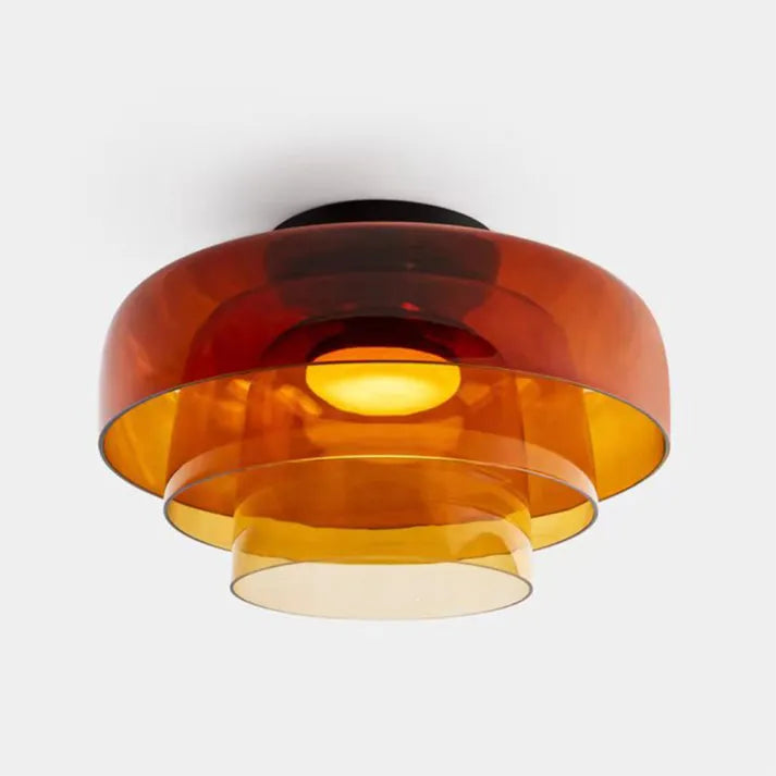 GlasElegance – Middelalderlig Loftslampe med Moderne Twist
