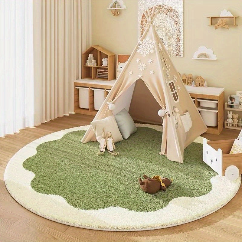 BloomSoft | Blødt Anti-Skrid Tæppe med Blomsterdesign