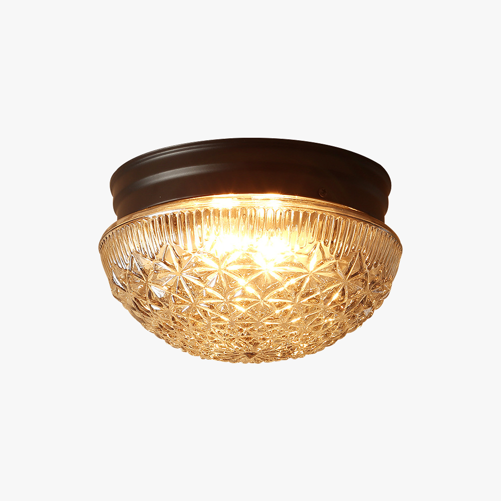 Stilfuld Glaspanel Plafondlampe | ClearLuxe