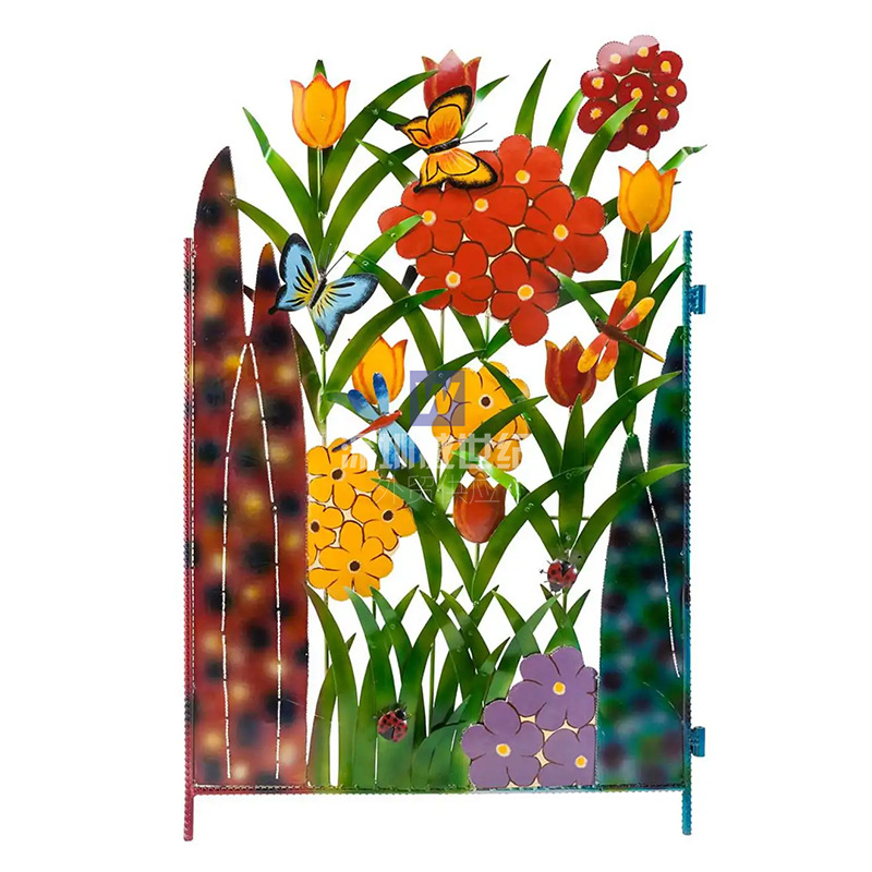 Variant image for Farverigt Metalhegn med Blomster og Sommerfugle til Haven-1