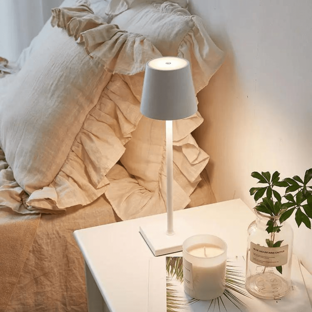 Luksus Trådløs Bordlampe | GlimmerLite