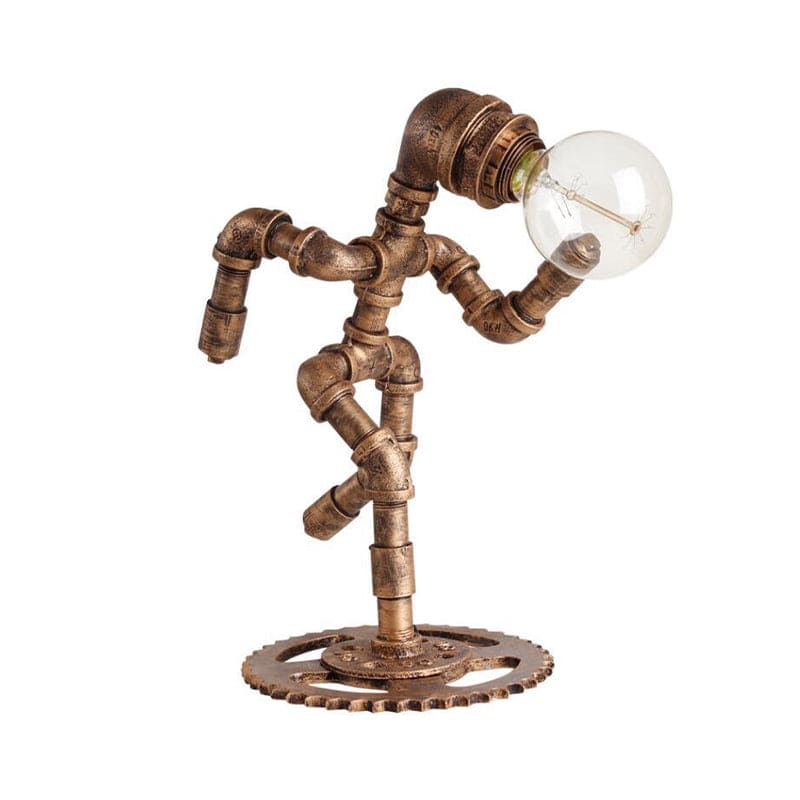 Vintage Metal Jogger-formet Bordlampe | BronzeJogger