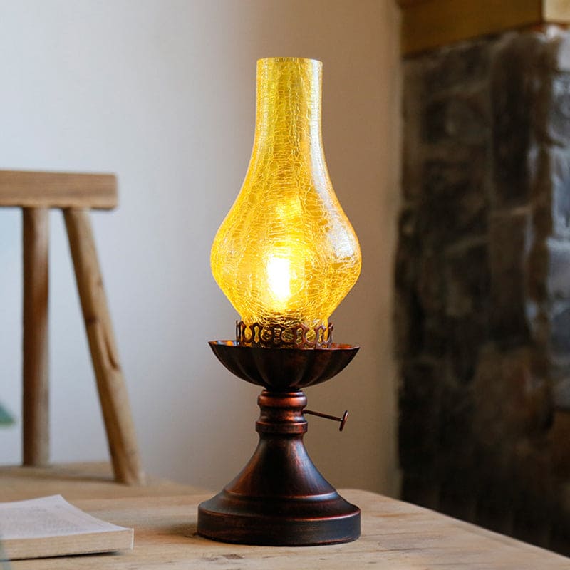 Craykle Glas Lampeskærm Kerosin Retro Natbordslampe | CraykleClassic