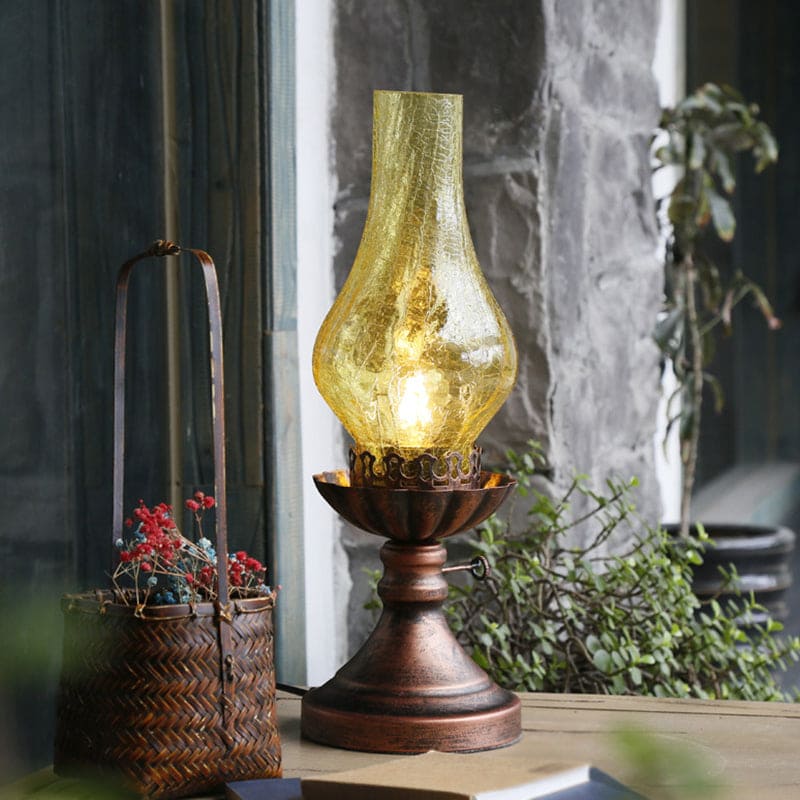 Craykle Glas Lampeskærm Kerosin Retro Natbordslampe | CraykleClassic