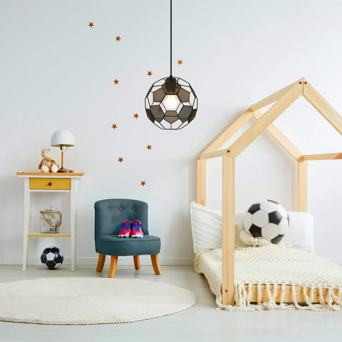 LumièreBalle - Loftlampe i Fodboldform