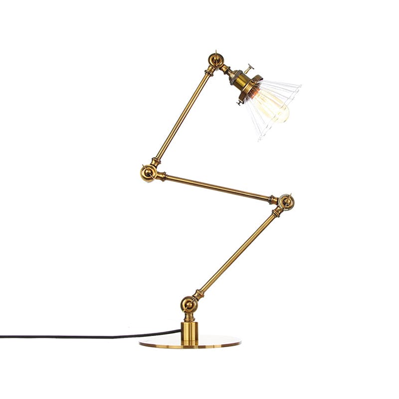 Kegleformet Klar Glas Bordlampe | Elegabel