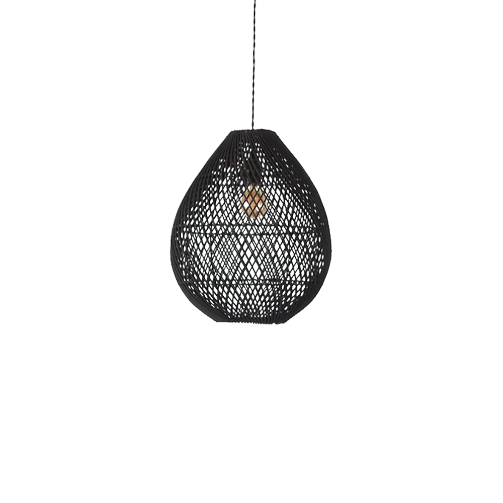 Håndlavet Boheme Rattan Loftlampe | RattanLuxe