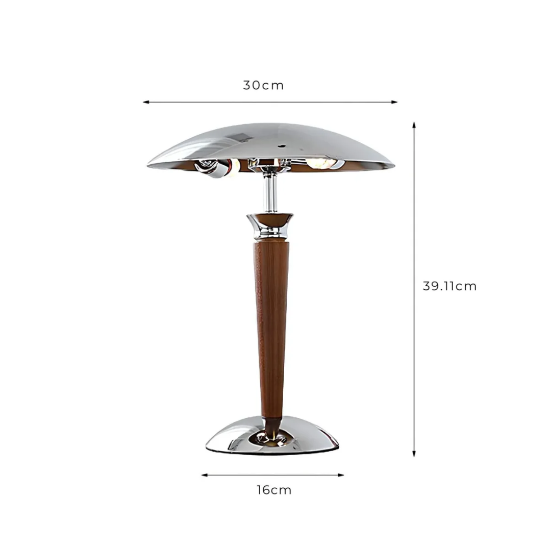 Retro Bordlampe – Elegant og Tidløs | ChromeWood