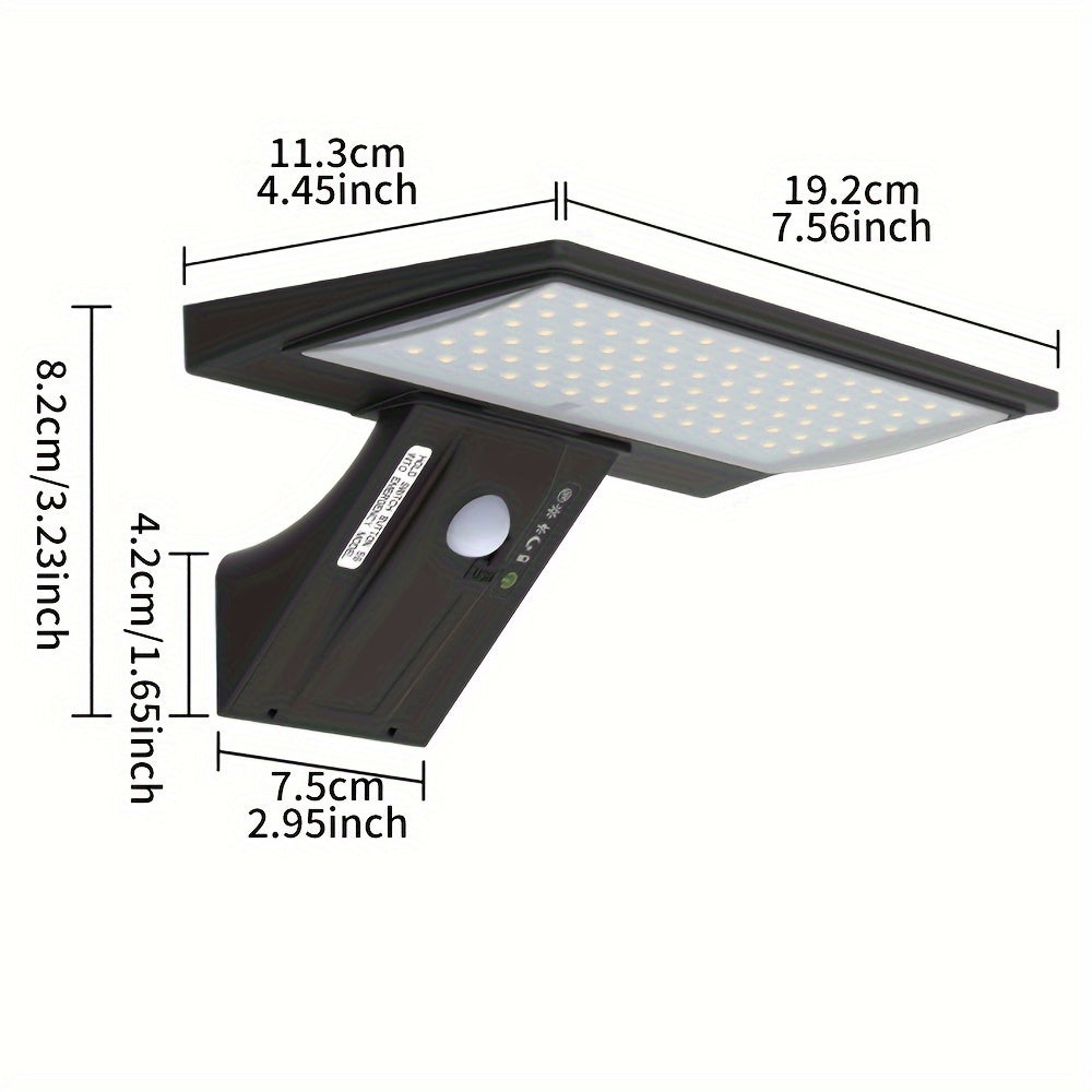 Solarlampe med Bevægelsessensor til Udendørs Brug i Holdbart Aluminium-4