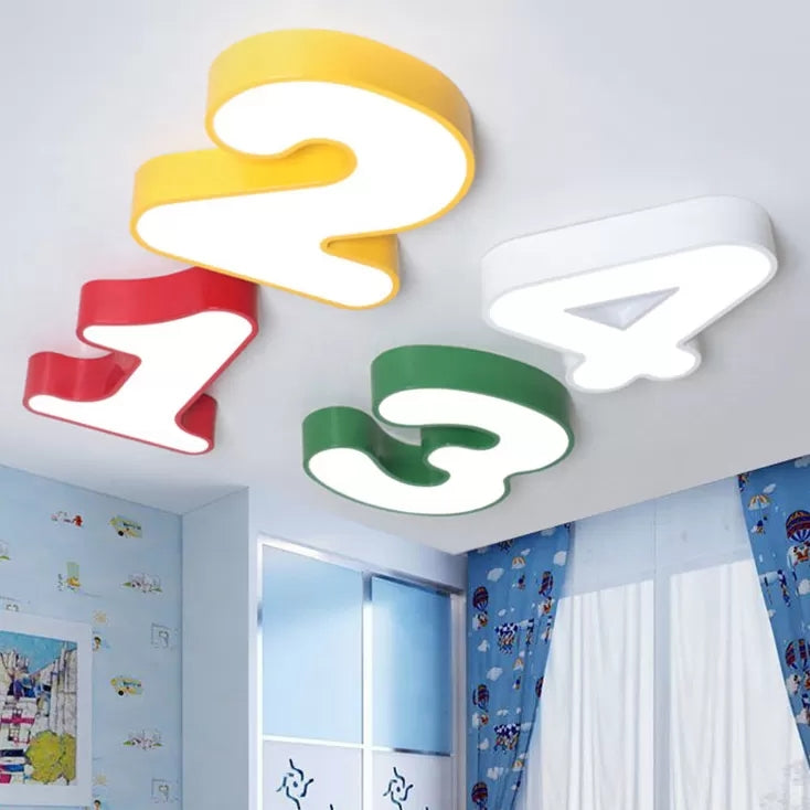 Farverig Nummer Loftlampe | ColorNums