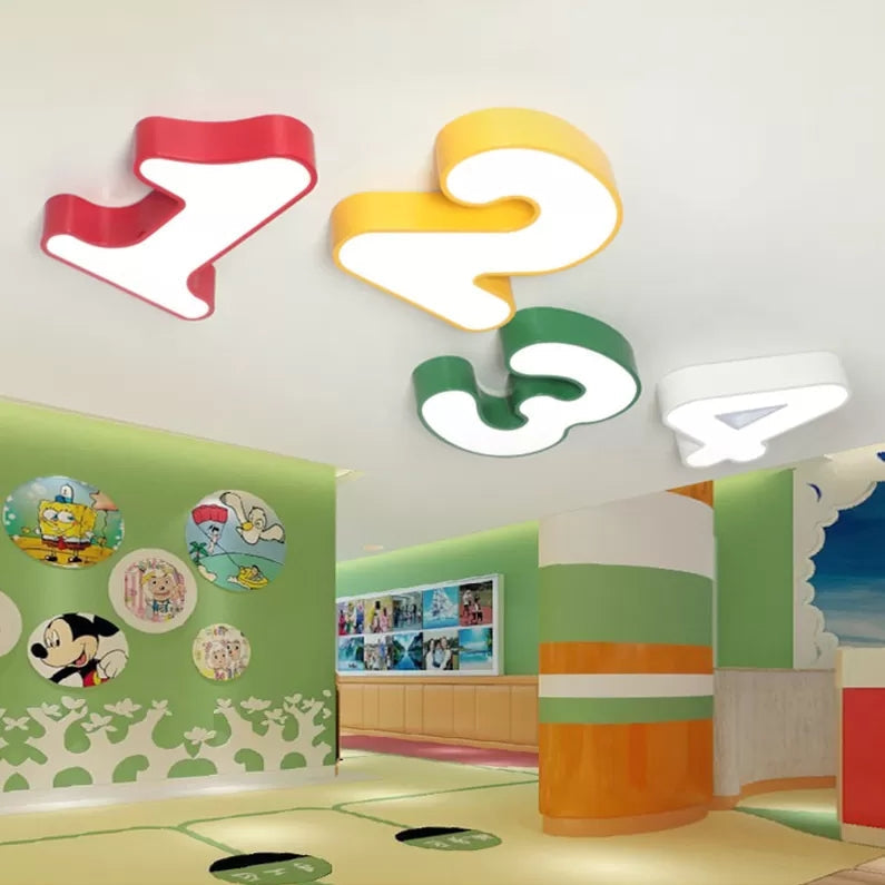 Farverig Nummer Loftlampe | ColorNums