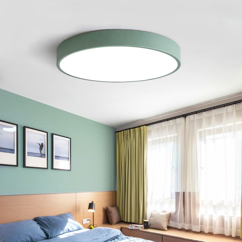Ultra-Flad Rund Loftlampe med LED | PastelGlow