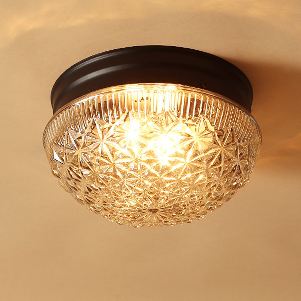 Stilfuld Glaspanel Plafondlampe | ClearLuxe