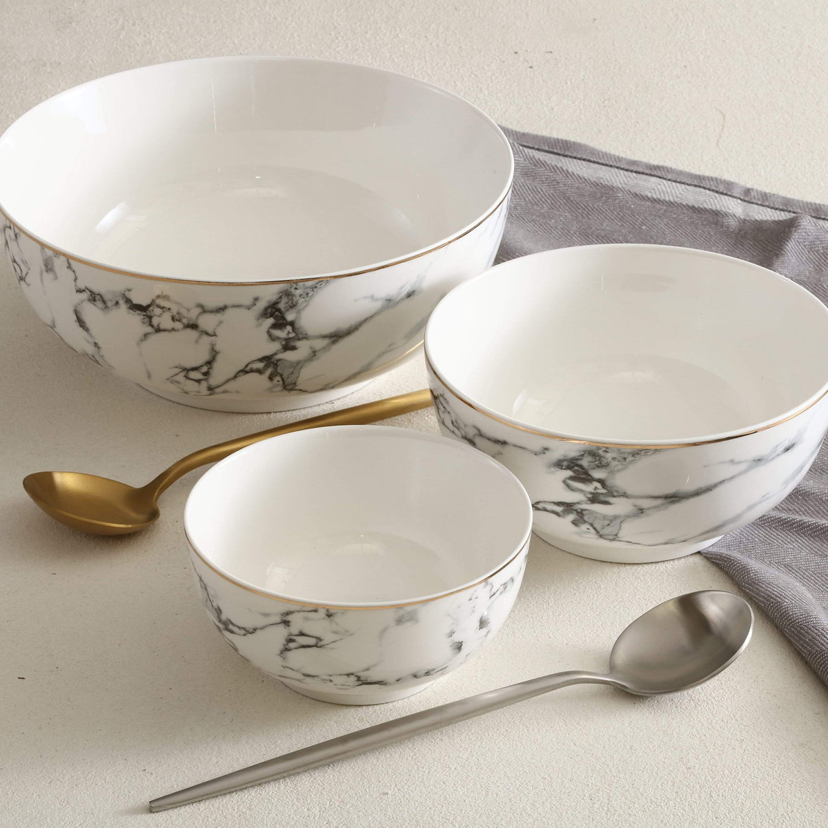 Marble Skålsæt – Luksuriøst og Elegant | PorcelainMarble