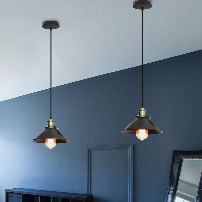 Stilfuld Skærm Loftlampe | BrassAura
