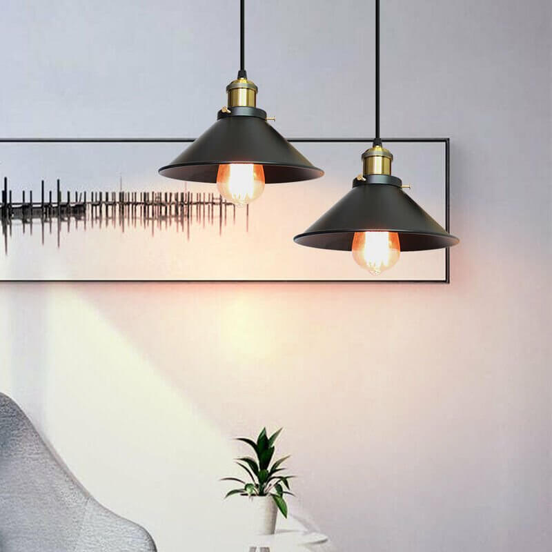 Stilfuld Skærm Loftlampe | BrassAura