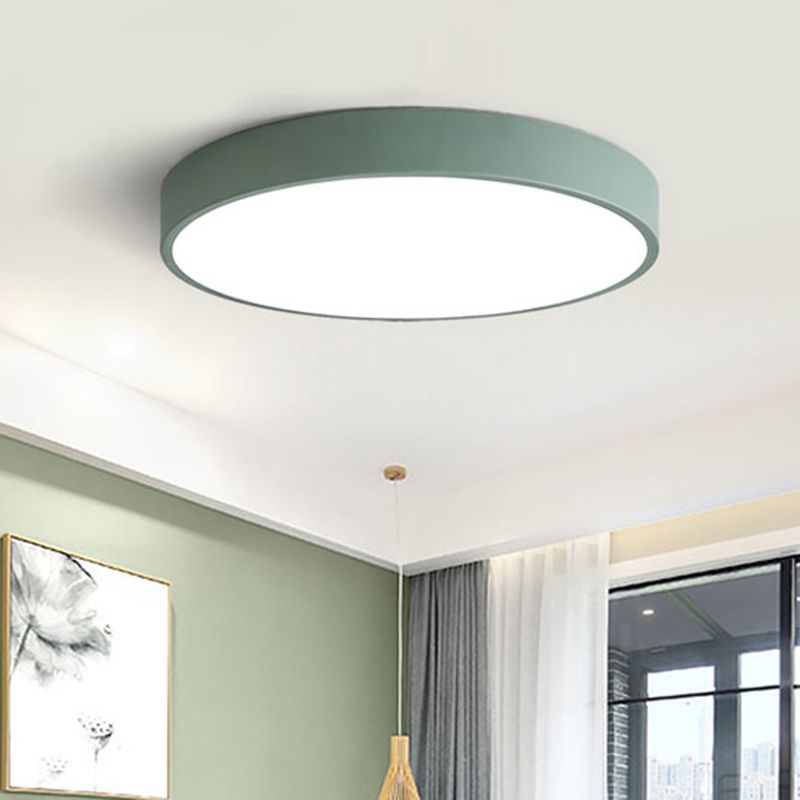 Ultra-Flad Rund Loftlampe med LED | PastelGlow