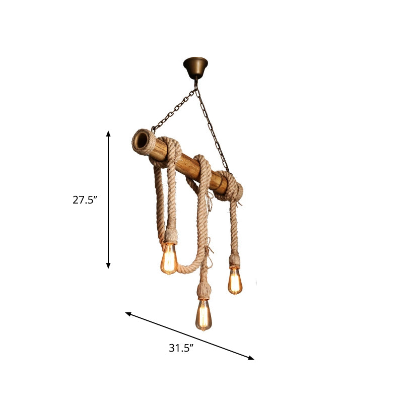 Moderne Sejlampe med Reb | NauticalBamboo