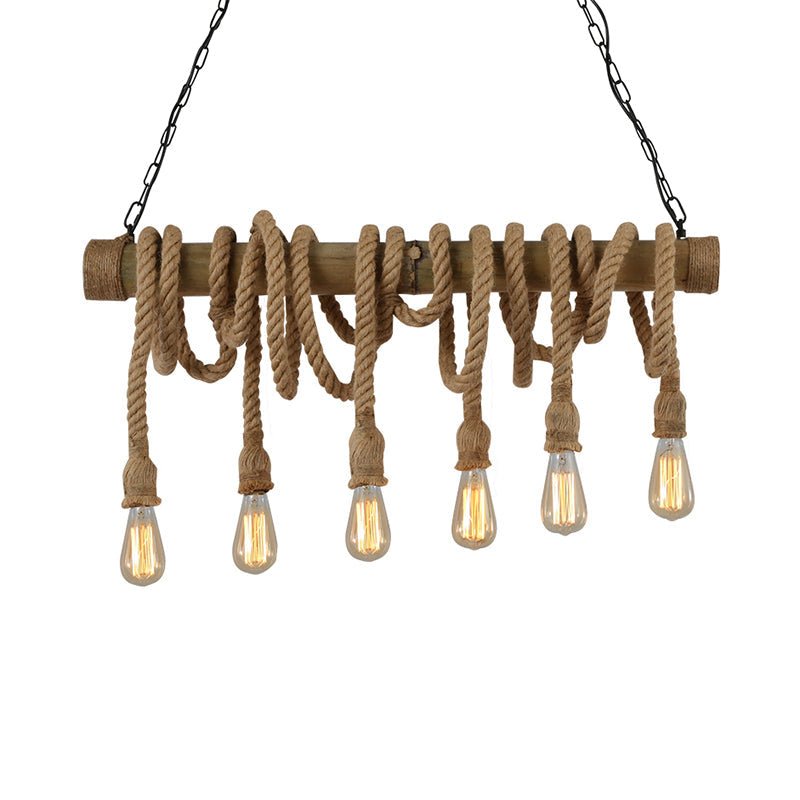 Moderne Sejlampe med Reb | NauticalBamboo