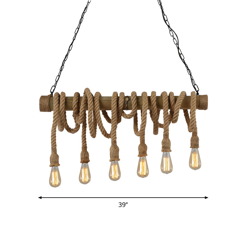 Moderne Sejlampe med Reb | NauticalBamboo