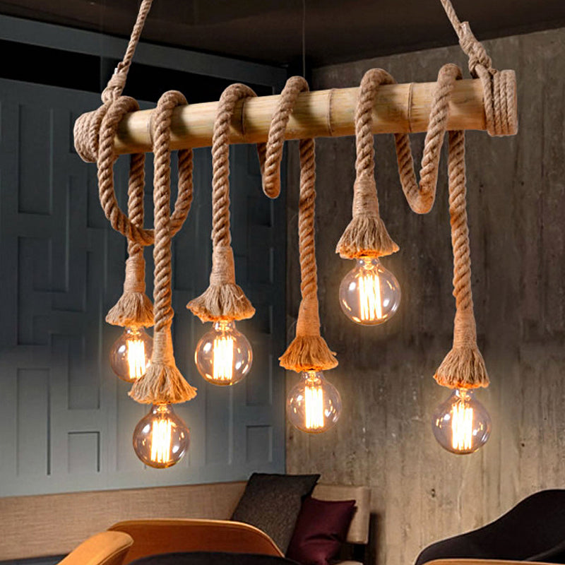 Moderne Sejlampe med Reb | NauticalBamboo