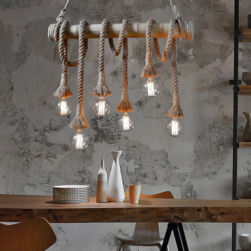 Moderne Sejlampe med Reb | NauticalBamboo