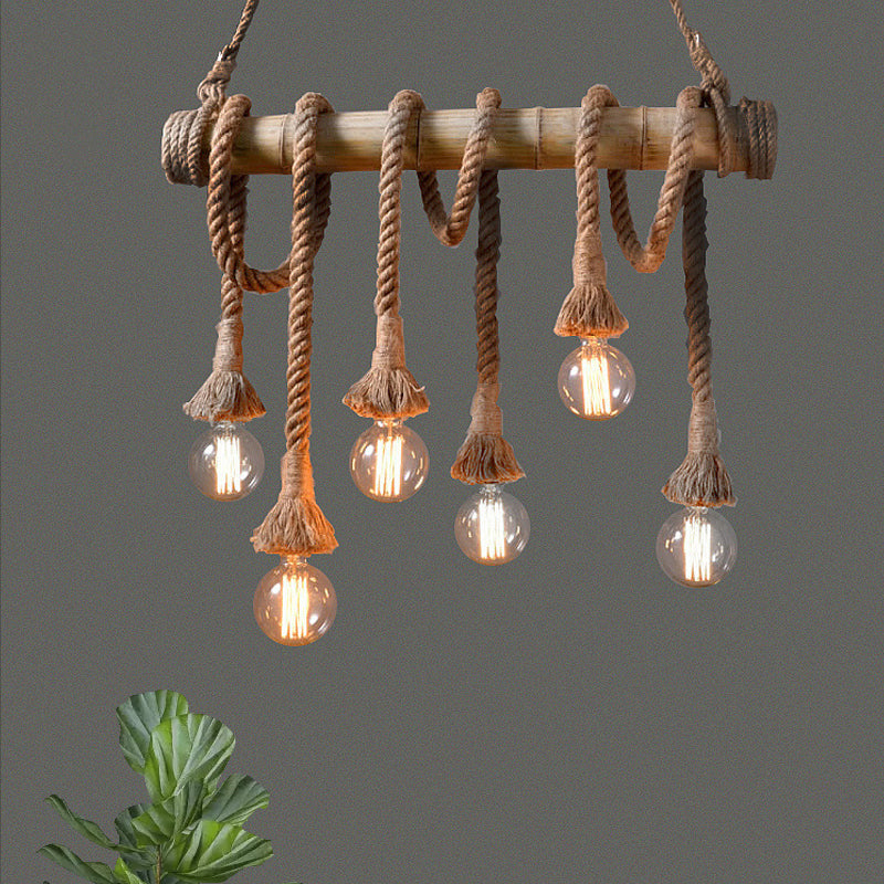 Moderne Sejlampe med Reb | NauticalBamboo