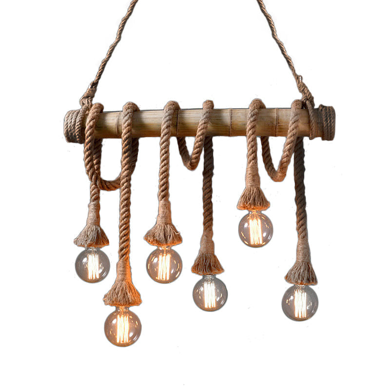 Moderne Sejlampe med Reb | NauticalBamboo