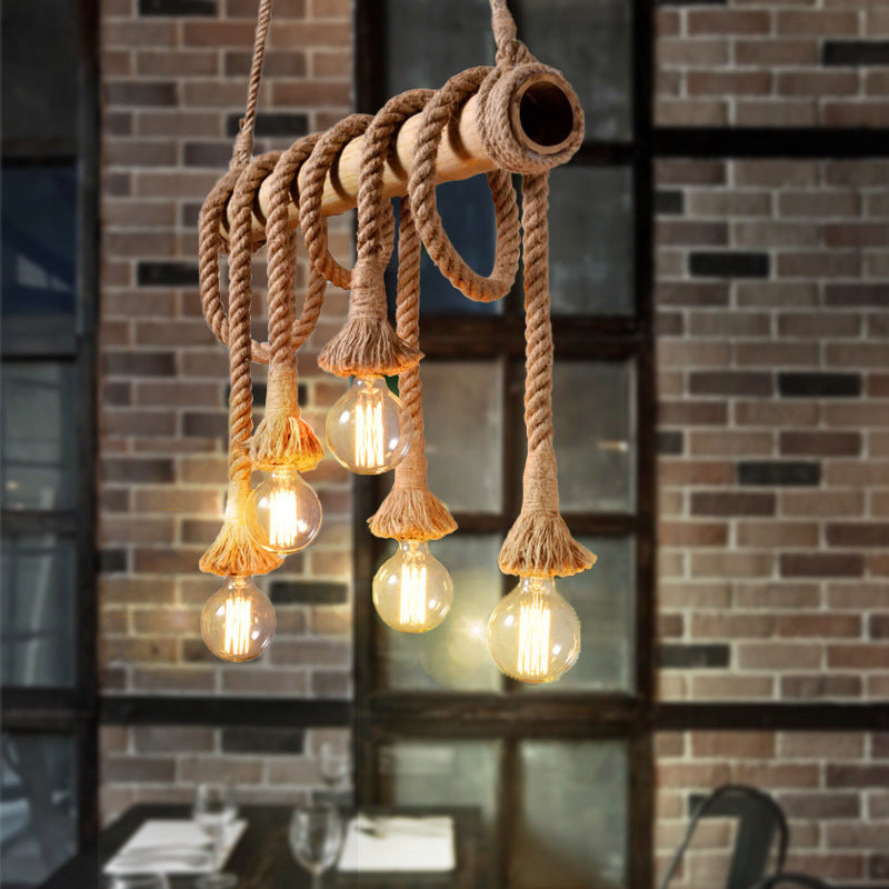 Moderne Sejlampe med Reb | NauticalBamboo