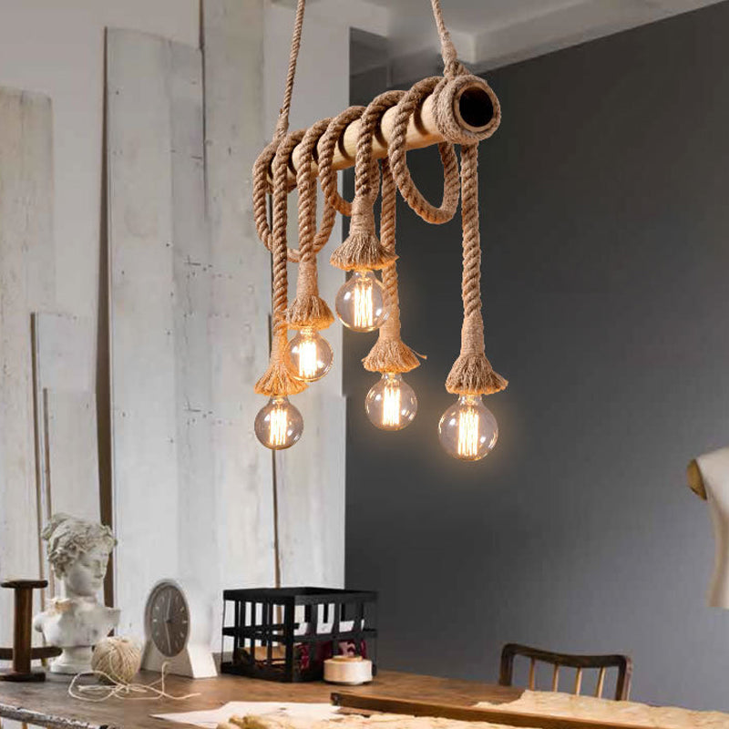 Moderne Sejlampe med Reb | NauticalBamboo