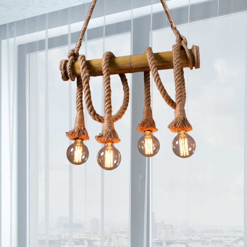 Moderne Sejlampe med Reb | NauticalBamboo